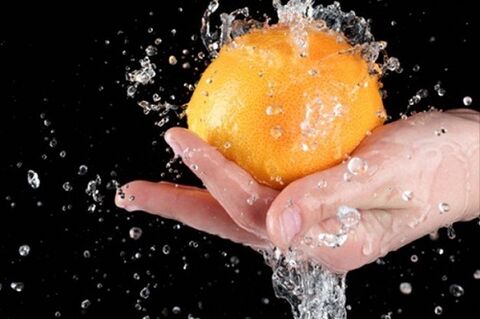 wash fruit to prevent parasites under the skin