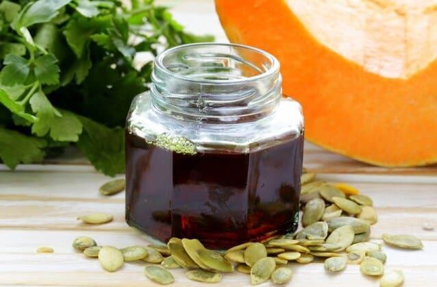 Pumpkin seeds with castor oil for deworming