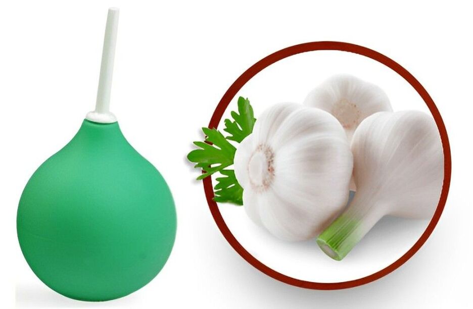 anti-parasitic garlic enema