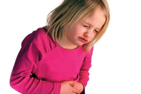 Colic in children is a symptom of parasites in the body