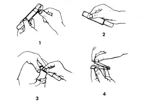 scrape to identify parasites